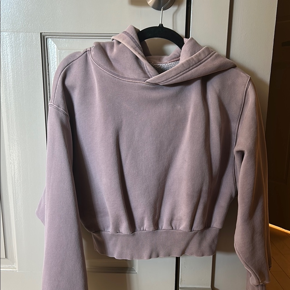Women's Aritzia Lavender Cropped Hoodie Hoodie